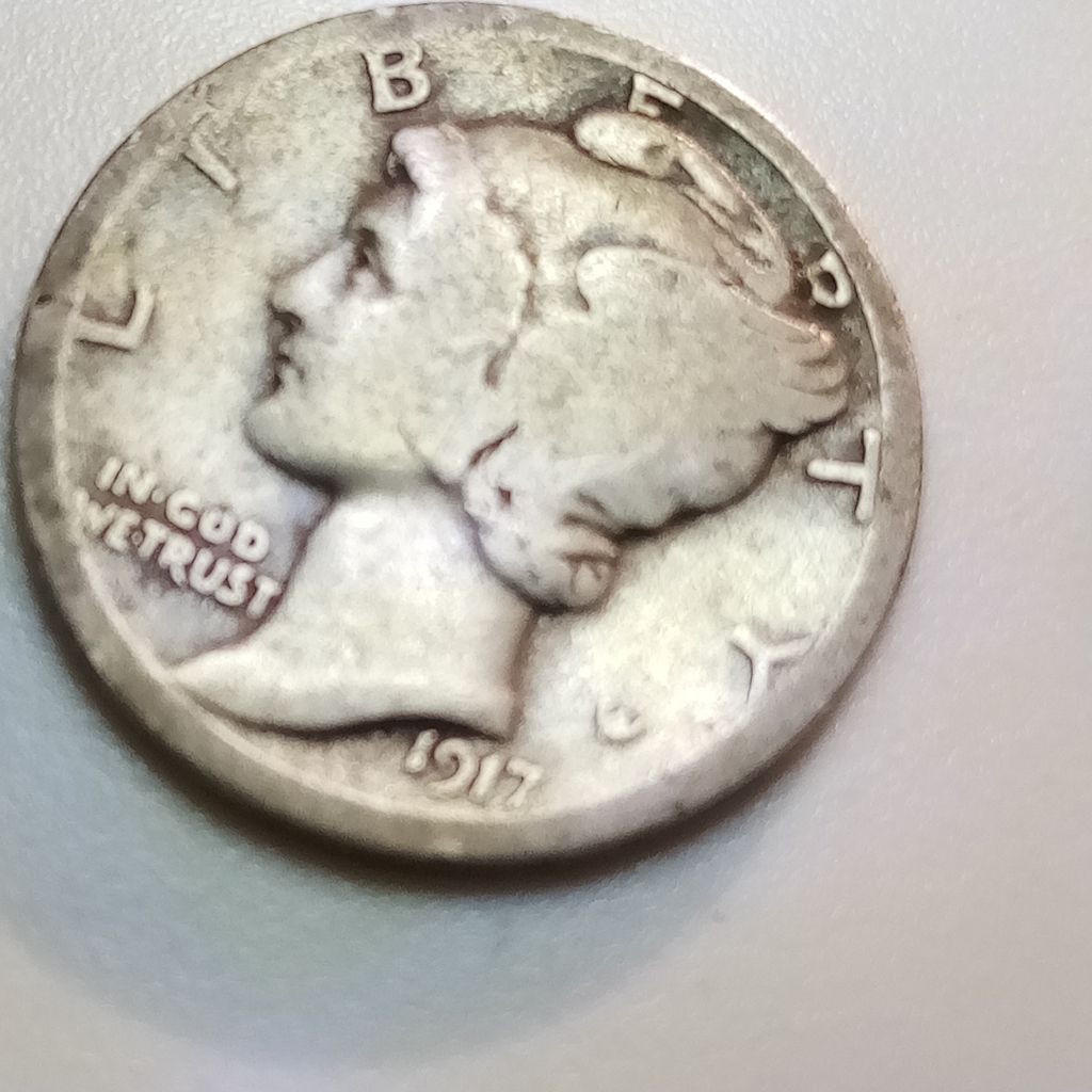Vintage 1917 Liberty Coin 1927 Mercury Dime Vintage 1917 Liberty Coin 1927 Mercury Dime